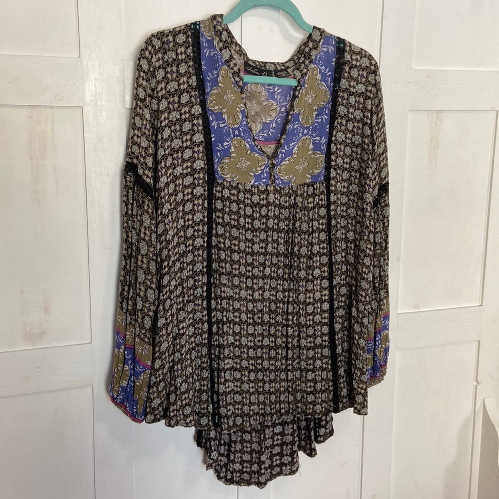 💖 Boho A-line Long Sleeve Top | Women’s Top size small